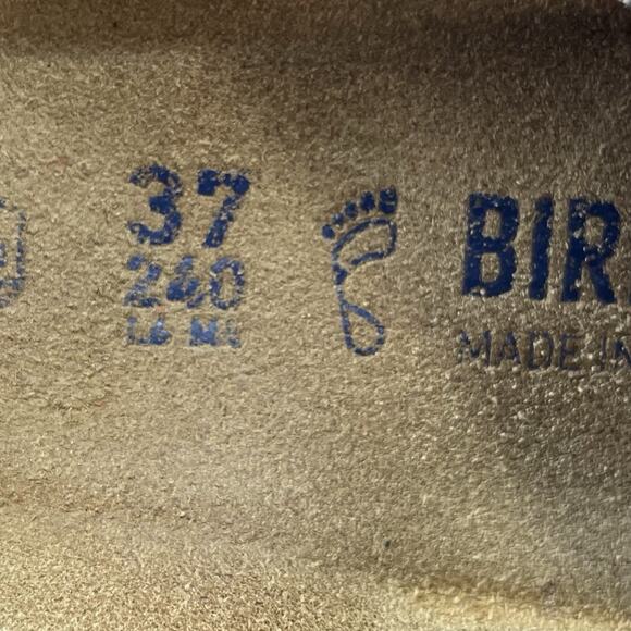 Birkenstock Arizona Sandals Womens Size 37 US 6-6.5 Midnight Blue Suede Soft FB - Picture 8 of 9